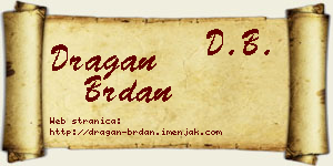 Dragan Brdan vizit kartica